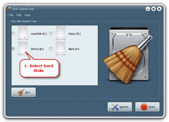 Choose A Hard Disk to Clean